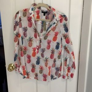 Jcrew pineapple tunic